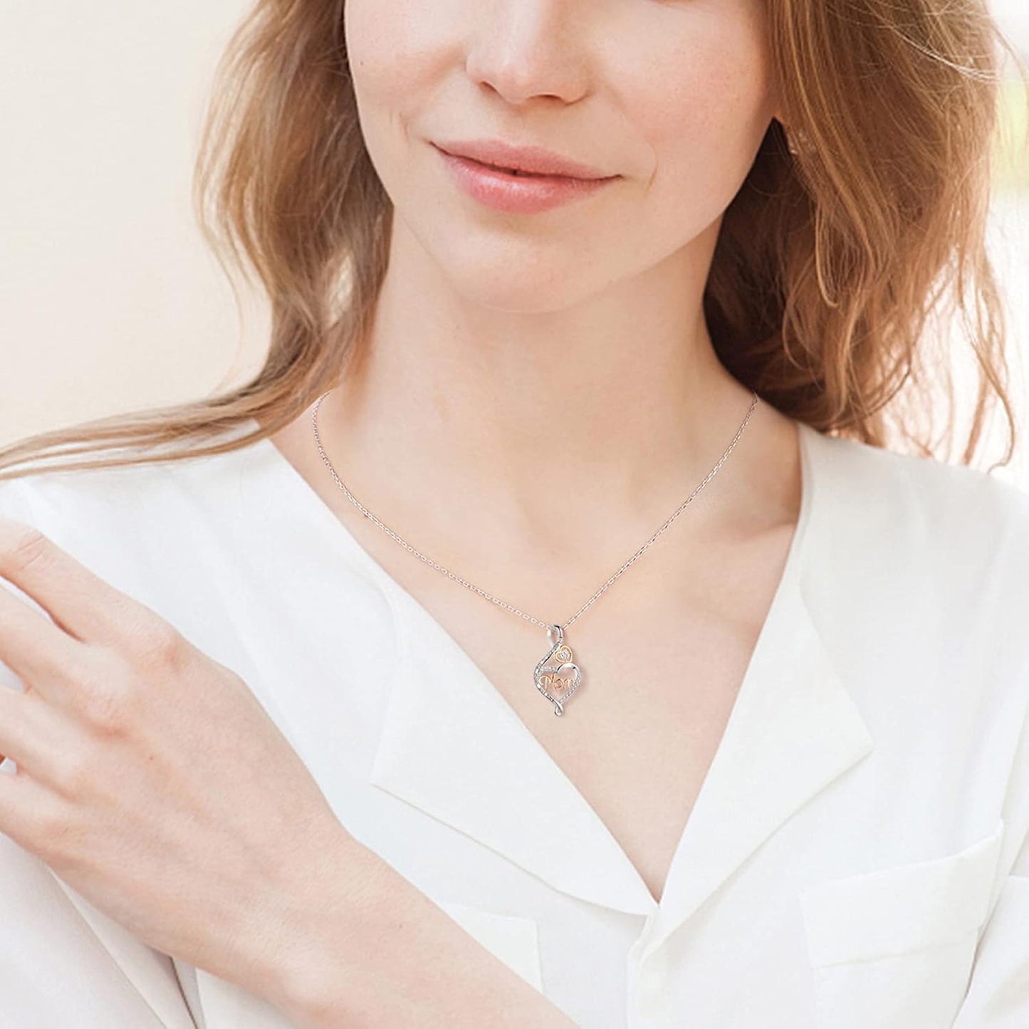 Gifts for Women, Sterling Silver Mom Nana Grandma Necklace for Women, Birthday Mothers Day Jewelry Gifts for Mom Grandma Wife from Daughter Son