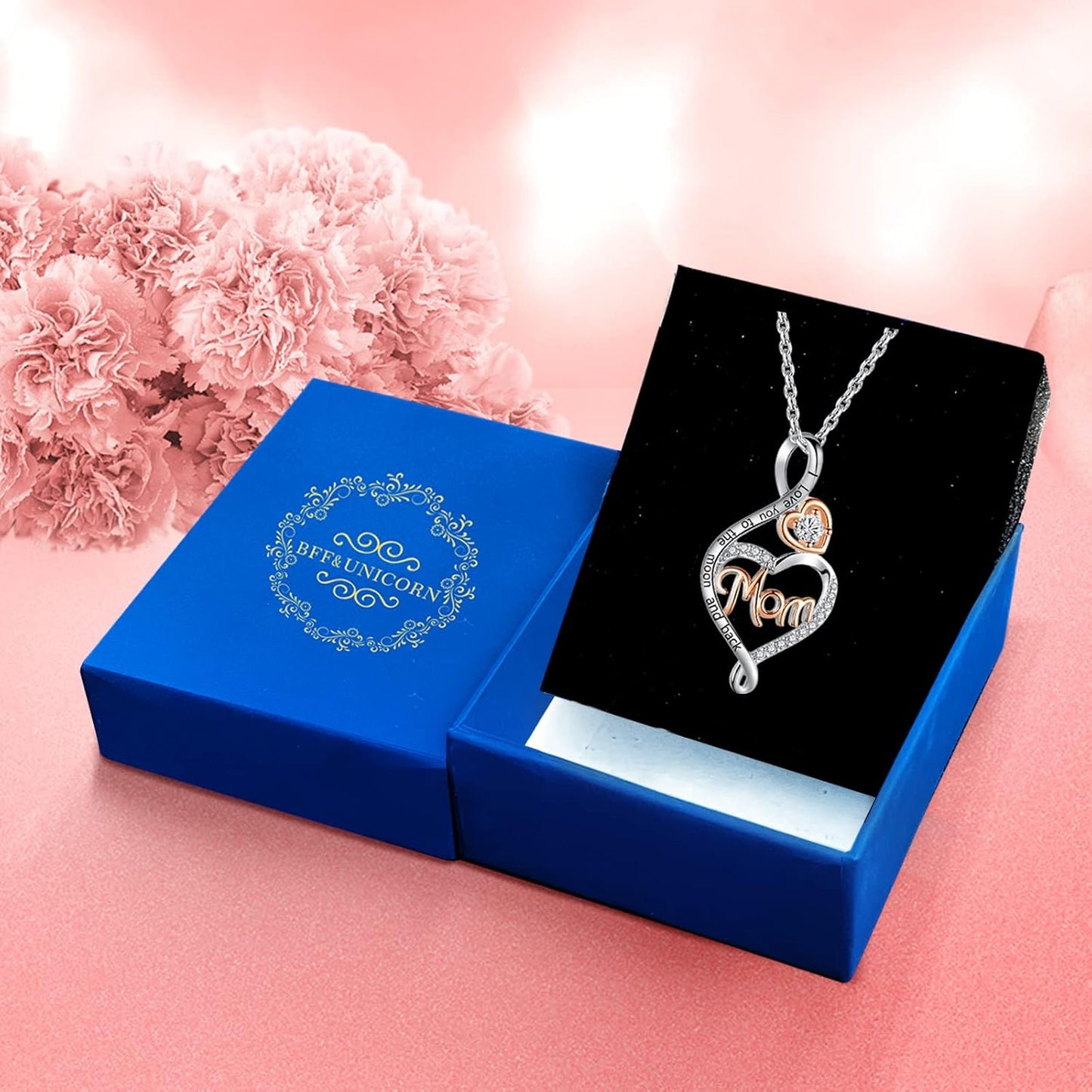 Gifts for Women, Sterling Silver Mom Nana Grandma Necklace for Women, Birthday Mothers Day Jewelry Gifts for Mom Grandma Wife from Daughter Son